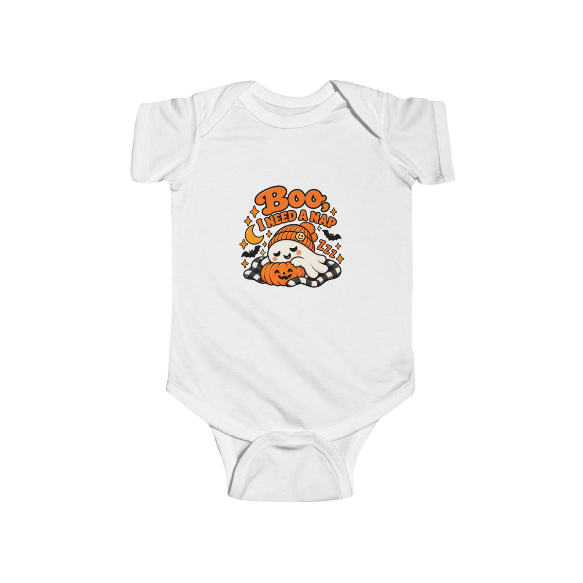 Too Cute to Spook Ghost Bodysuit | Retro Halloween Baby Onesie