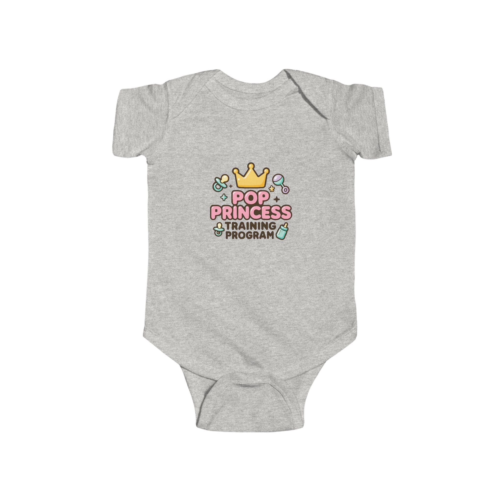 Pop Princess in Training Baby Onesie | Funny 2000s Nostalgia Infant Bodysuit | Millennial Mom Gift