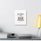 So Long and Good Night Nursery Canvas, Pop Punk Baby Nursery Decor, Cute Crib Wall Art, Millennial Nursery Art, Baby Room Decor