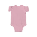 Dad Fell in Love at the Rock Show Baby Onesie | Emo Pop Punk Infant Bodysuit | Millennial Parent Gift