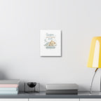 Baby Nursery Canvas Wall Art, Sugar We're Going Down Nursery Decor, Cute Bear Nursery Art, Baby Room Wall Decor, Stretched Canvas Print