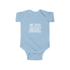 Fueled by Bottles Baby Onesie | Pop Punk Inspired Funny Infant Bodysuit | Millennial Parent Gift