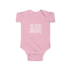 Fueled by Bottles Baby Onesie | Pop Punk Inspired Funny Infant Bodysuit | Millennial Parent Gift