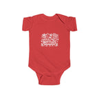 Fueled by Bottles Baby Onesie | Pop Punk Inspired Funny Infant Bodysuit | Millennial Parent Gift