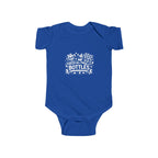 Fueled by Bottles Baby Onesie | Pop Punk Inspired Funny Infant Bodysuit | Millennial Parent Gift