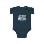 Fueled by Bottles Baby Onesie | Pop Punk Inspired Funny Infant Bodysuit | Millennial Parent Gift