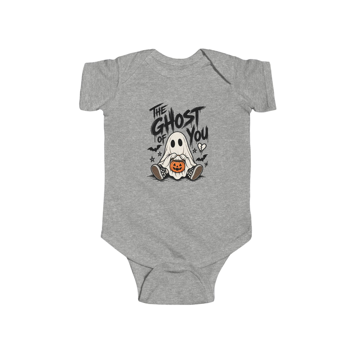 The Ghost of You Halloween Baby Bodysuit | Cute Ghost Pumpkin Infant Onesie