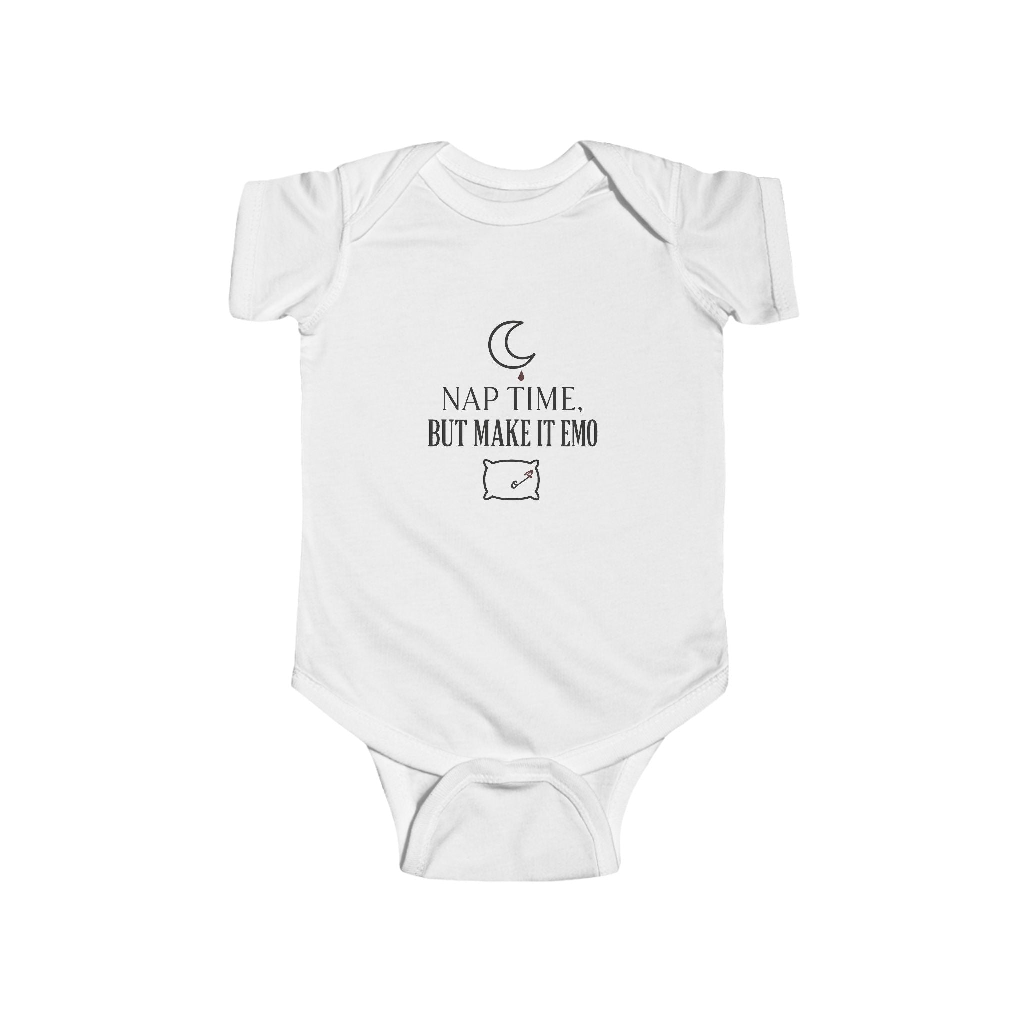 Nap Time but Make It Emo Baby Onesie | Funny Scene Kid Infant Bodysuit | Millennial Parent Gift