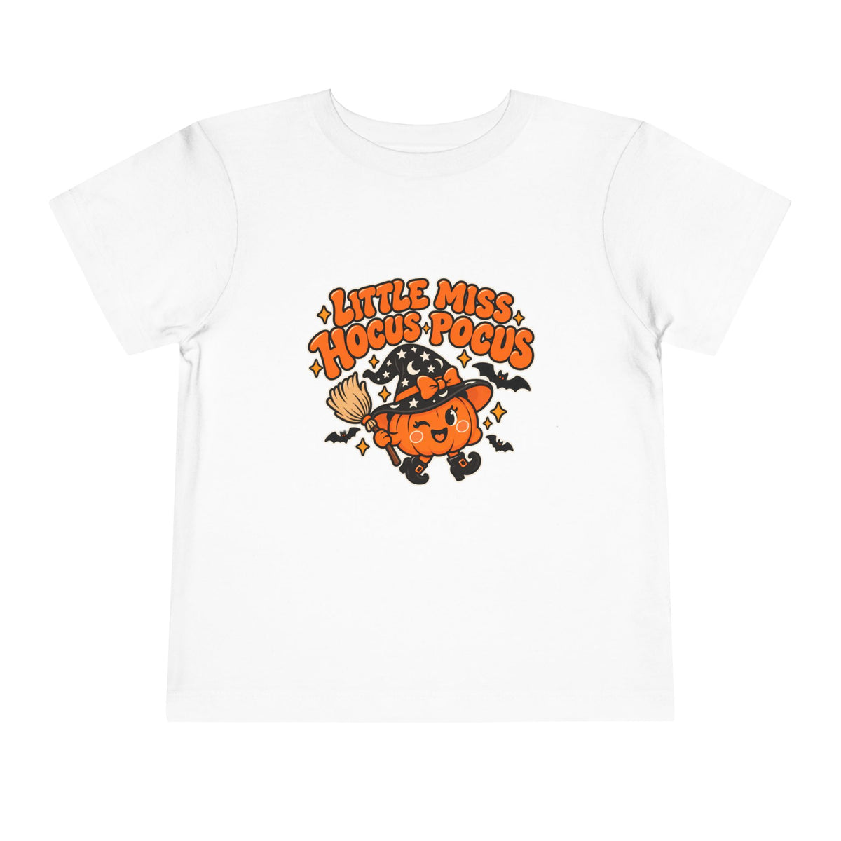 Little Miss Hocus Pocus Toddler Tee | Pumpkin Witch Halloween Kids Shirt