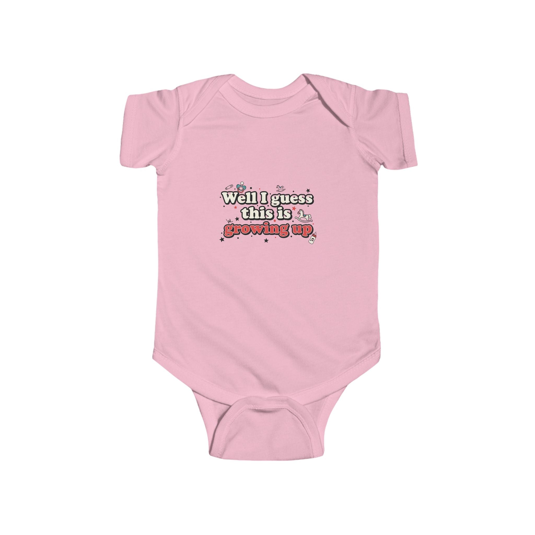 Well I Guess This Is Growing Up Baby Onesie | Pop Punk Inspired Emo Infant Bodysuit | Millennial Parent Gift