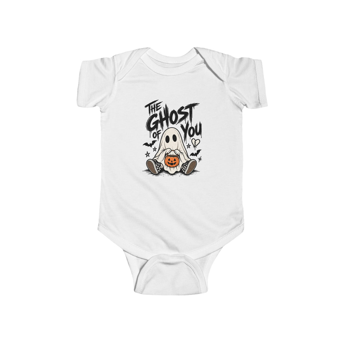 The Ghost of You Halloween Baby Bodysuit | Cute Ghost Pumpkin Infant Onesie