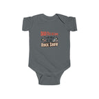 Dad Fell in Love at the Rock Show Baby Onesie | Emo Pop Punk Infant Bodysuit | Millennial Parent Gift