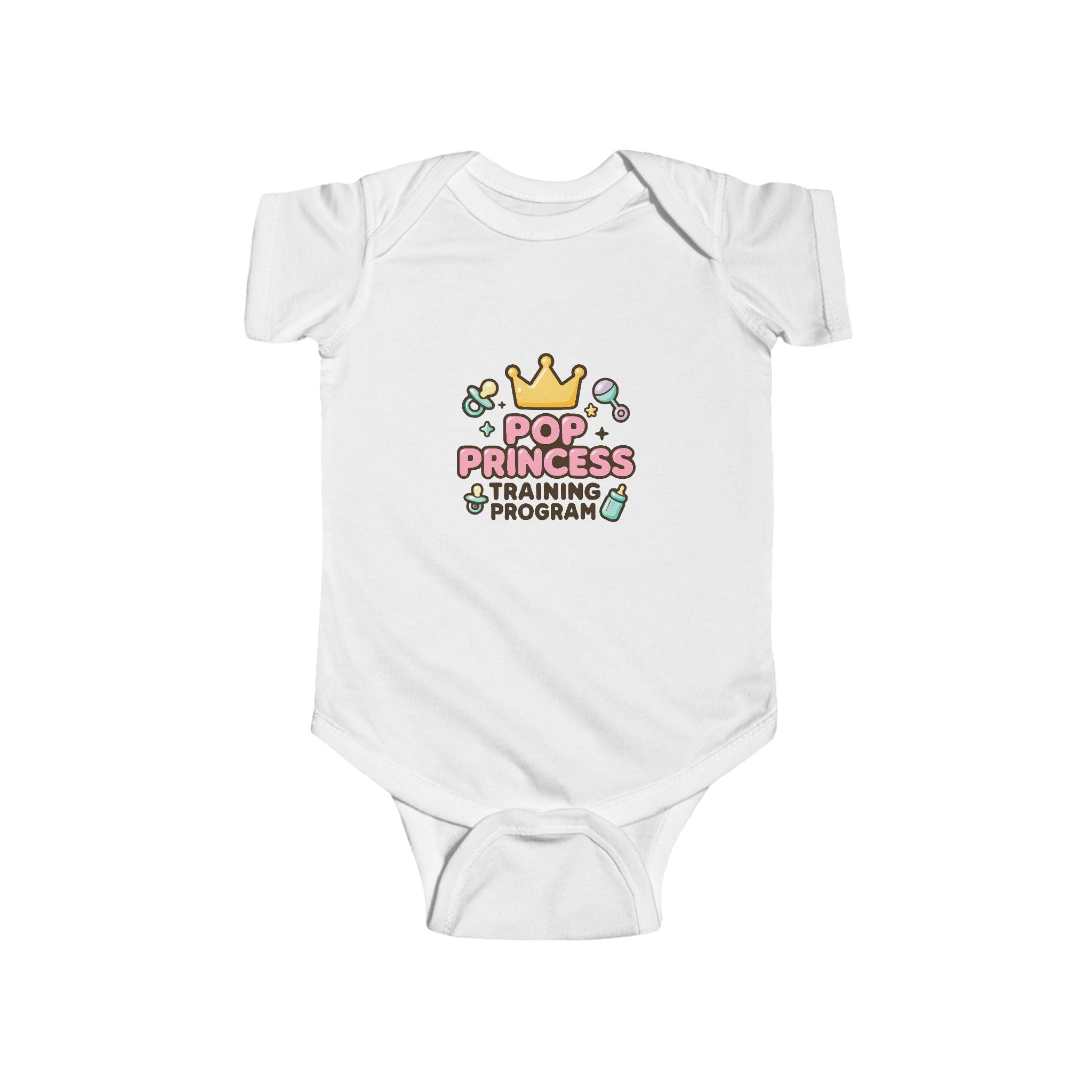 Pop Princess in Training Baby Onesie | Funny 2000s Nostalgia Infant Bodysuit | Millennial Mom Gift