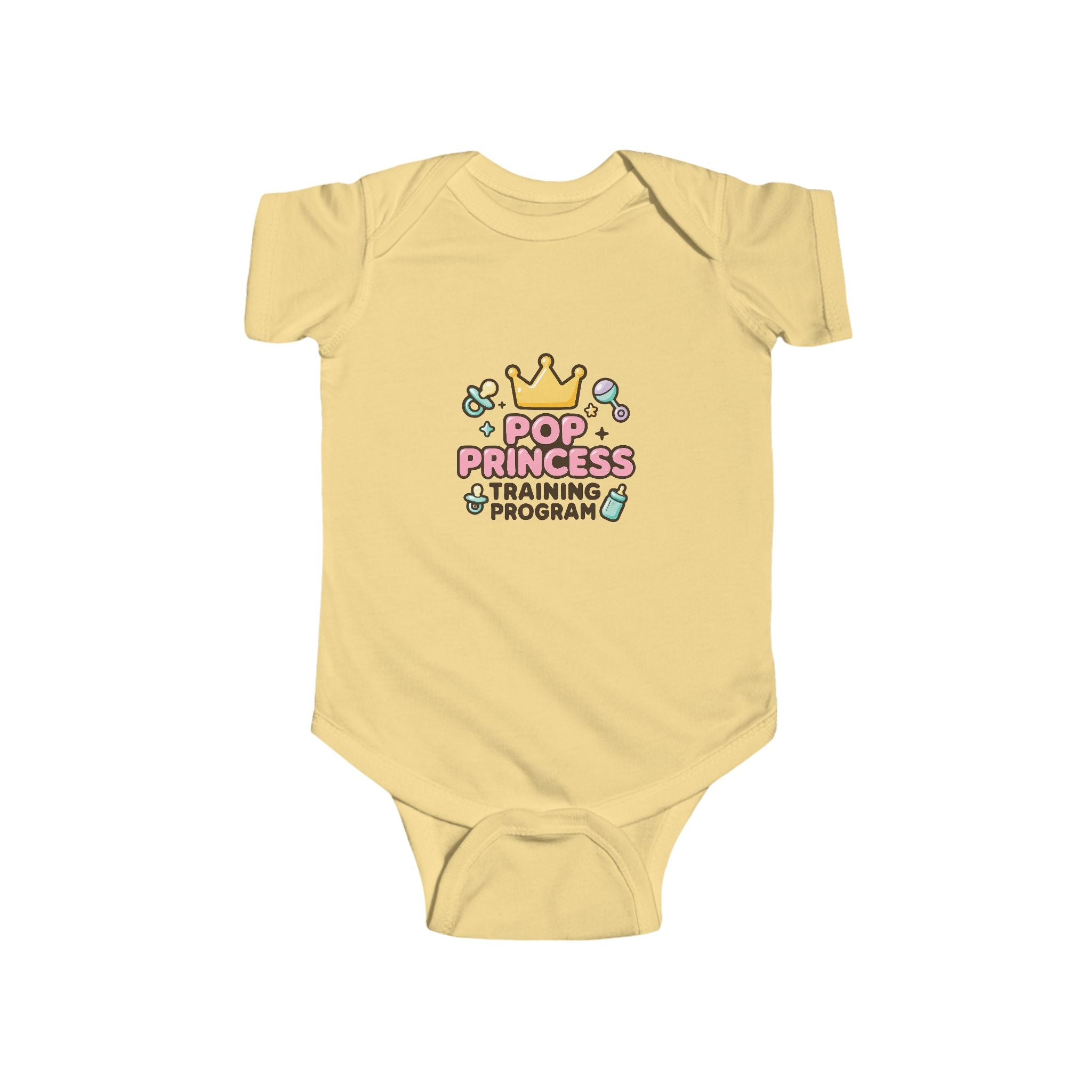Pop Princess in Training Baby Onesie | Funny 2000s Nostalgia Infant Bodysuit | Millennial Mom Gift