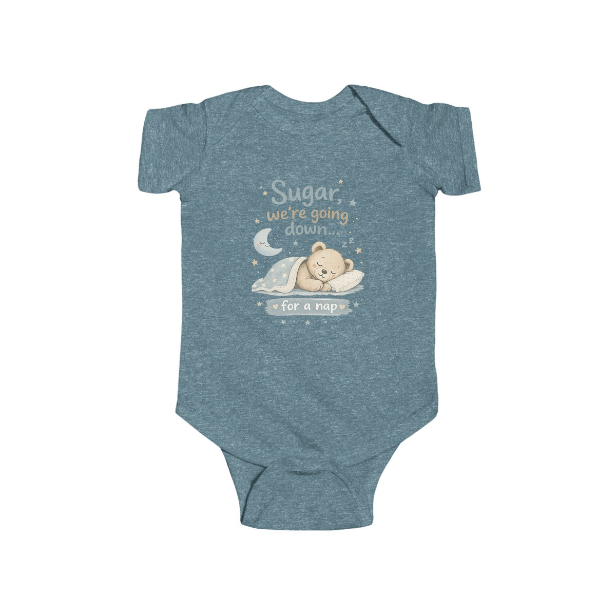 Sugar We're Going Down for a Nap Baby Bodysuit