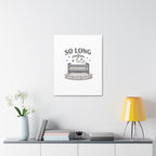 So Long and Good Night Nursery Canvas, Pop Punk Baby Nursery Decor, Cute Crib Wall Art, Millennial Nursery Art, Baby Room Decor
