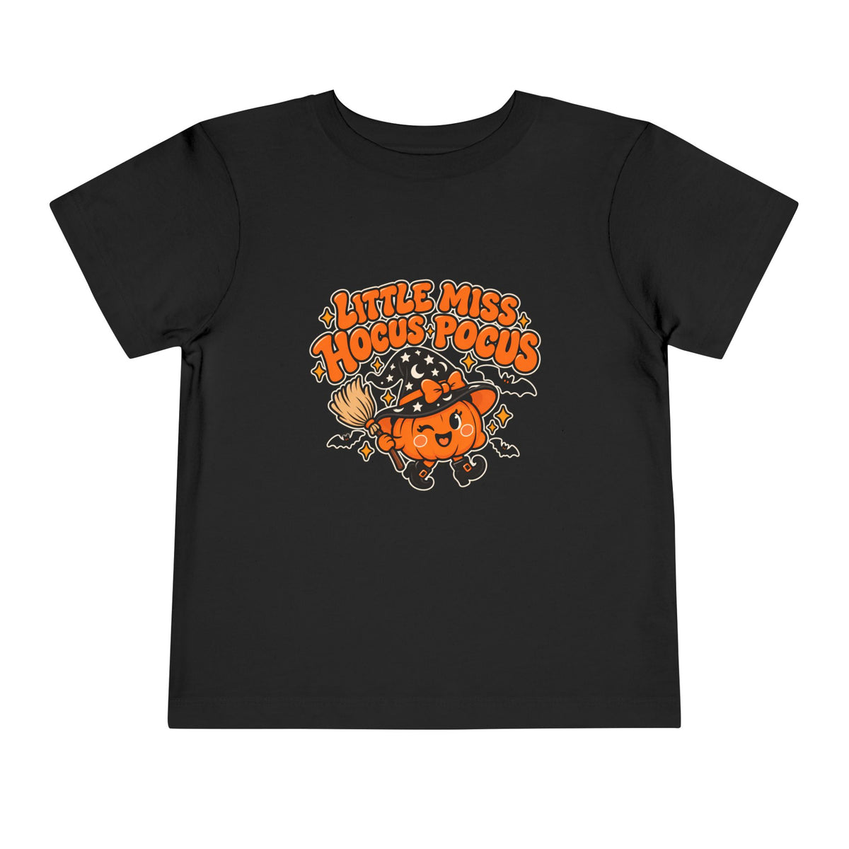 Little Miss Hocus Pocus Toddler Tee | Pumpkin Witch Halloween Kids Shirt