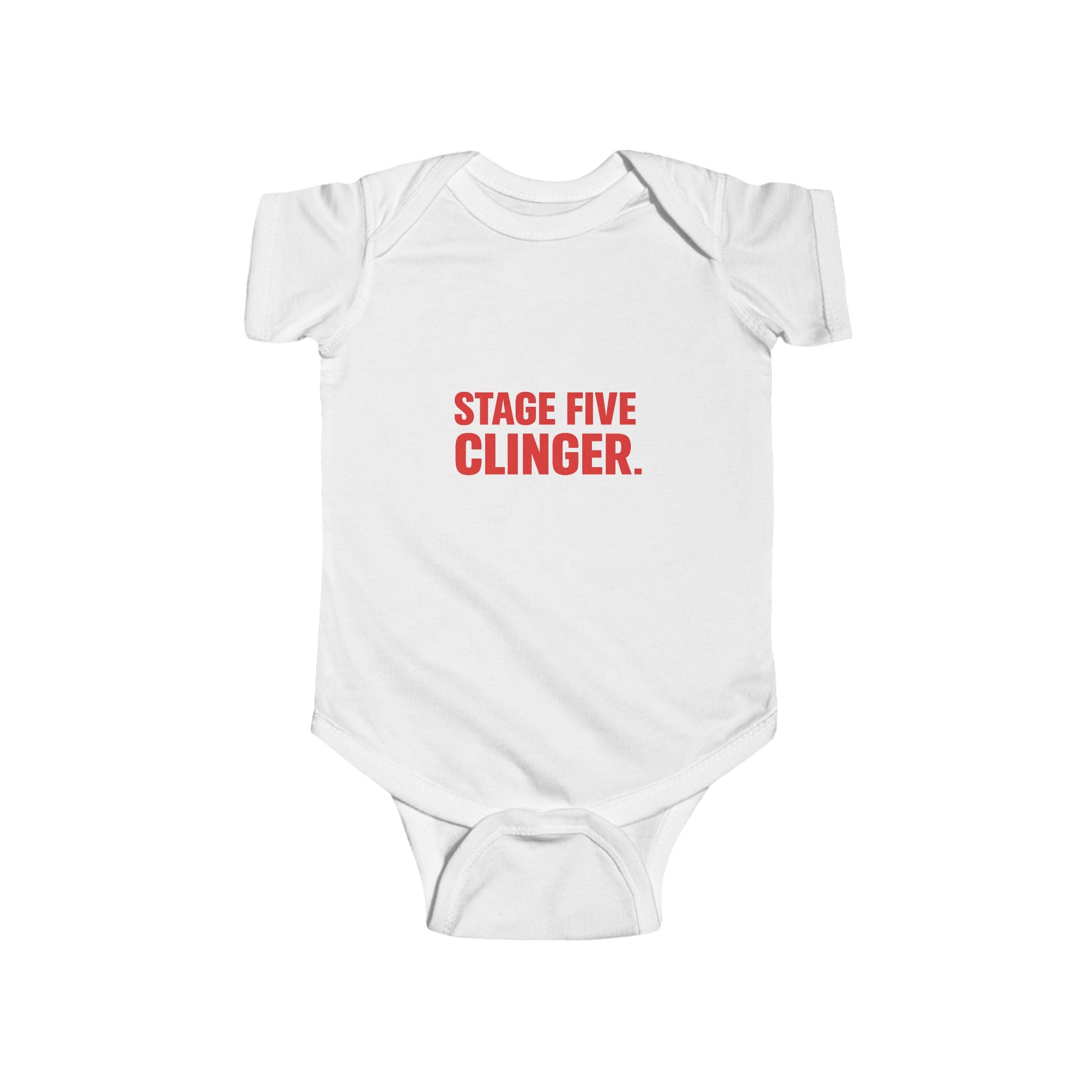 Stage 5 Clinger Baby Onesie | Funny Millennial Infant Bodysuit | New Parent Gift