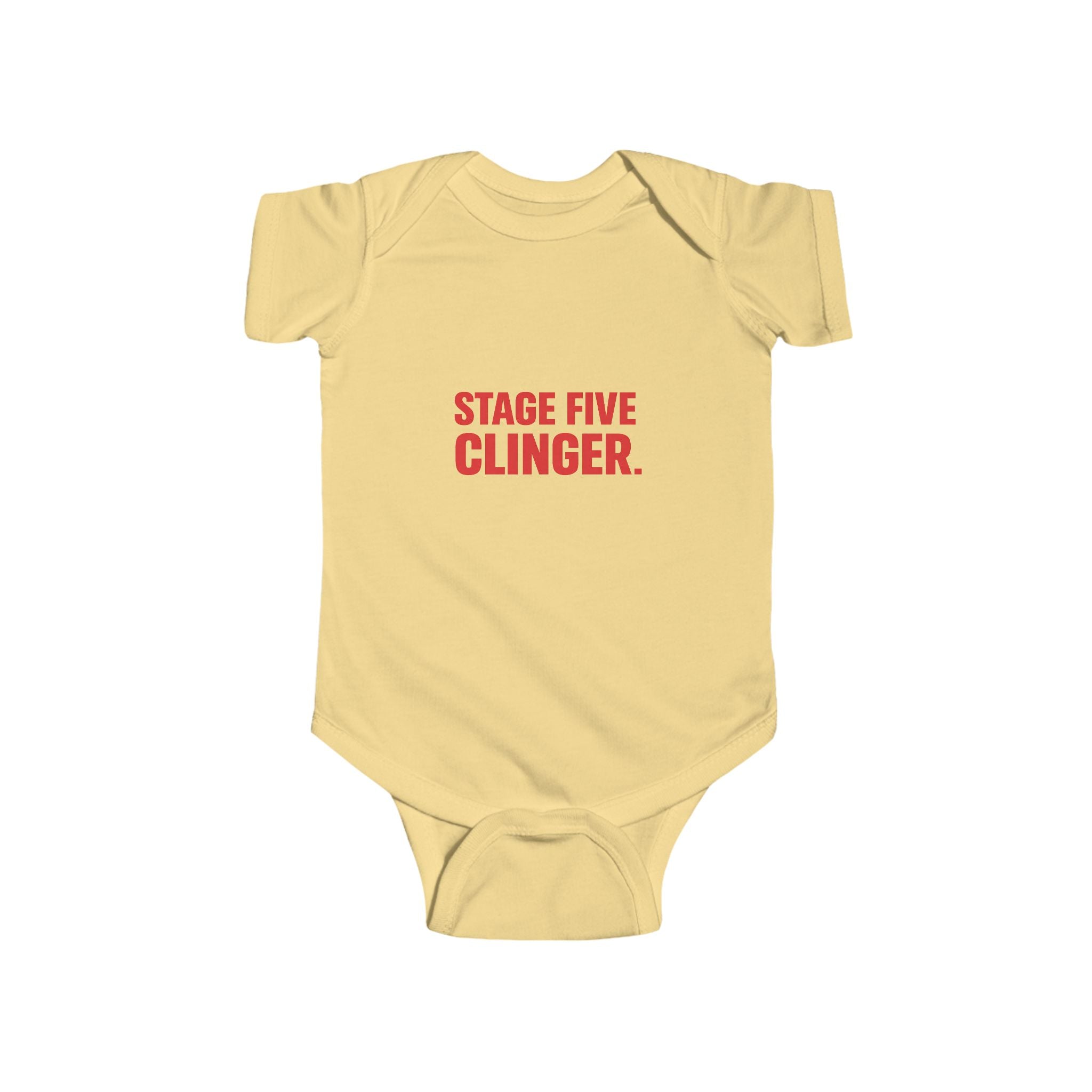 Stage 5 Clinger Baby Onesie | Funny Millennial Infant Bodysuit | New Parent Gift