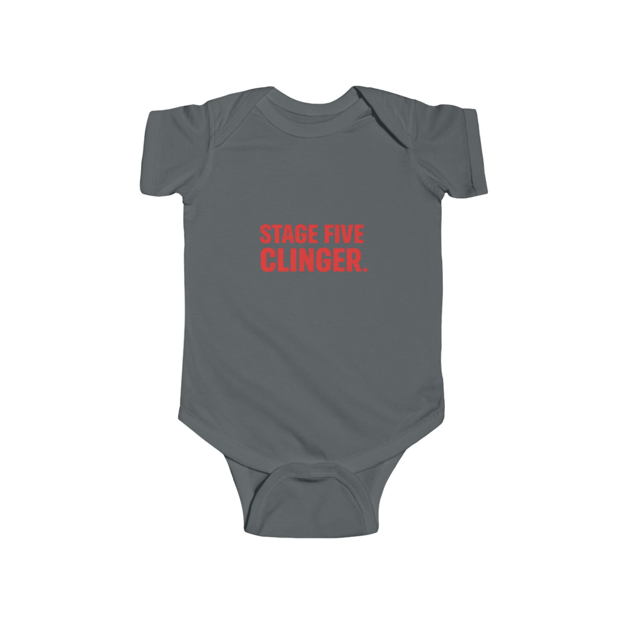 Stage 5 Clinger Baby Onesie | Funny Millennial Infant Bodysuit | New Parent Gift
