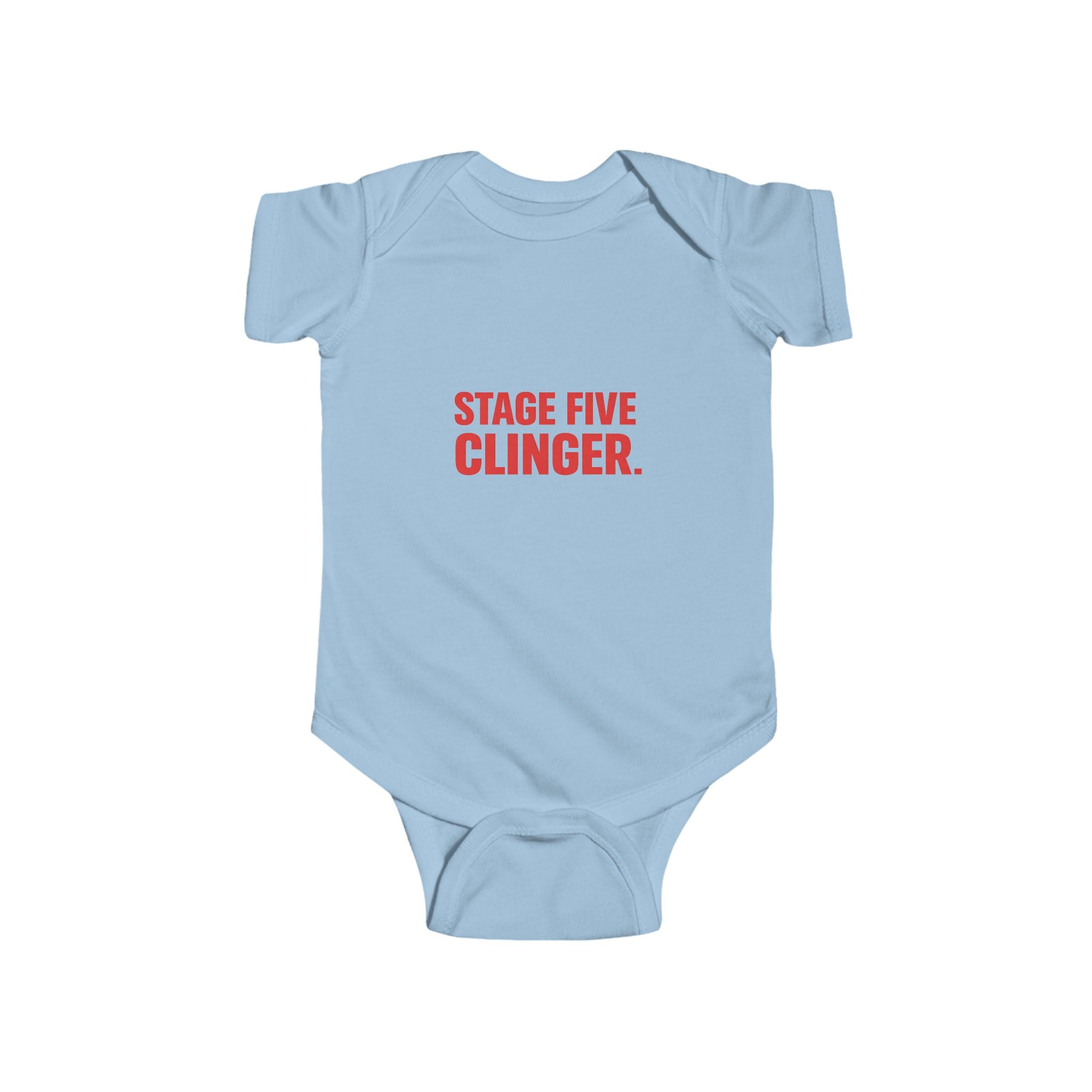 Stage 5 Clinger Baby Onesie | Funny Millennial Infant Bodysuit | New Parent Gift