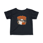 Too Cute to Spook Infant Tee | Retro Ghost Halloween Baby Shirt