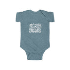 Fueled by Bottles Baby Onesie | Pop Punk Inspired Funny Infant Bodysuit | Millennial Parent Gift