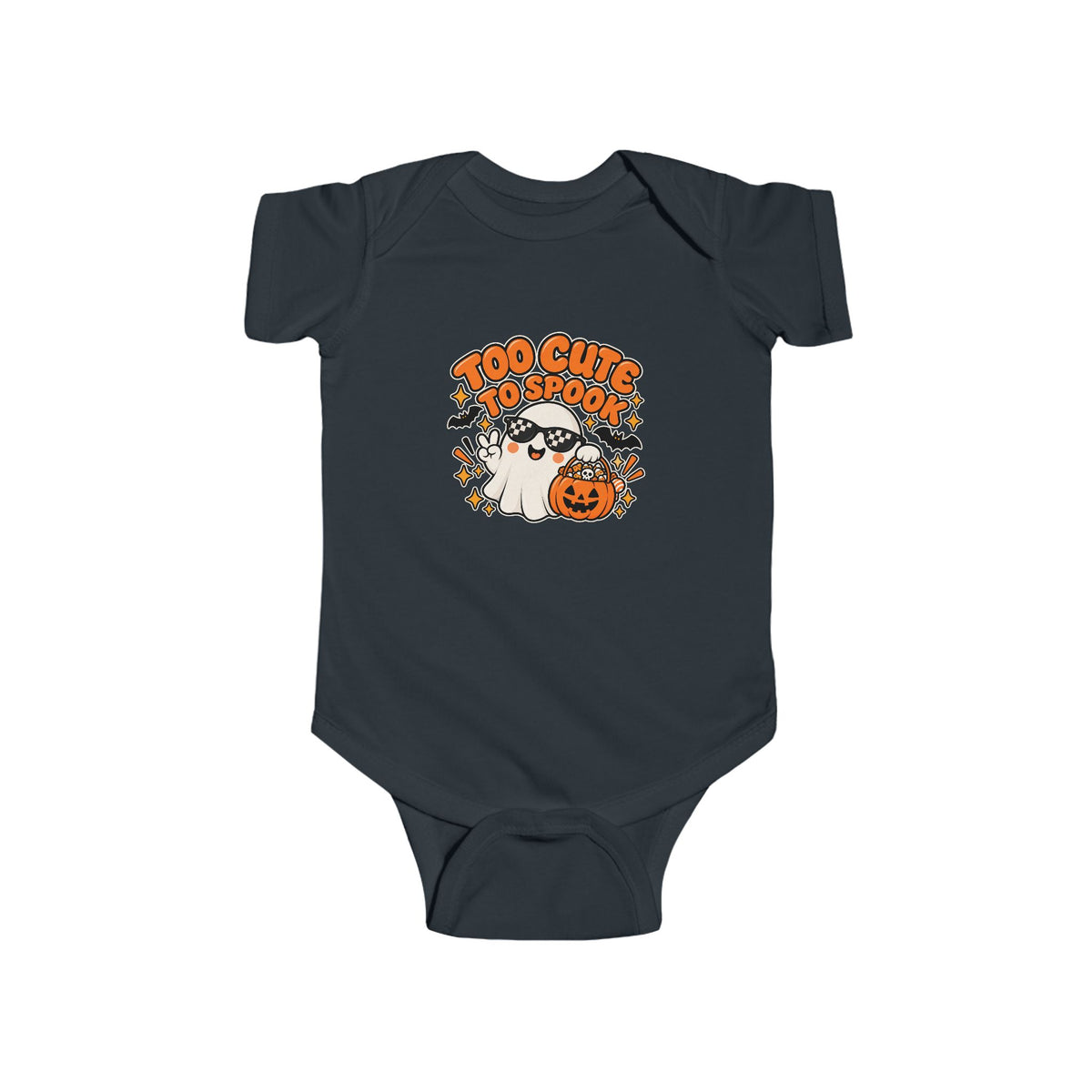 Too Cute to Spook Baby Bodysuit | Cute Ghost Halloween Infant Onesie