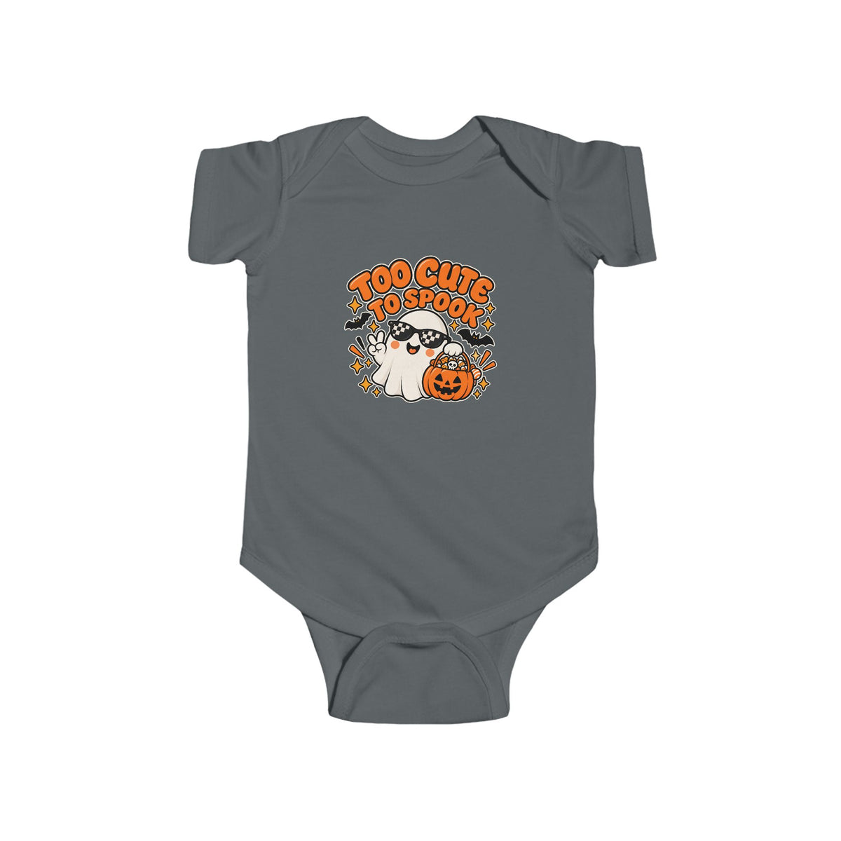 Too Cute to Spook Baby Bodysuit | Cute Ghost Halloween Infant Onesie