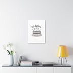 So Long and Good Night Nursery Canvas, Pop Punk Baby Nursery Decor, Cute Crib Wall Art, Millennial Nursery Art, Baby Room Decor