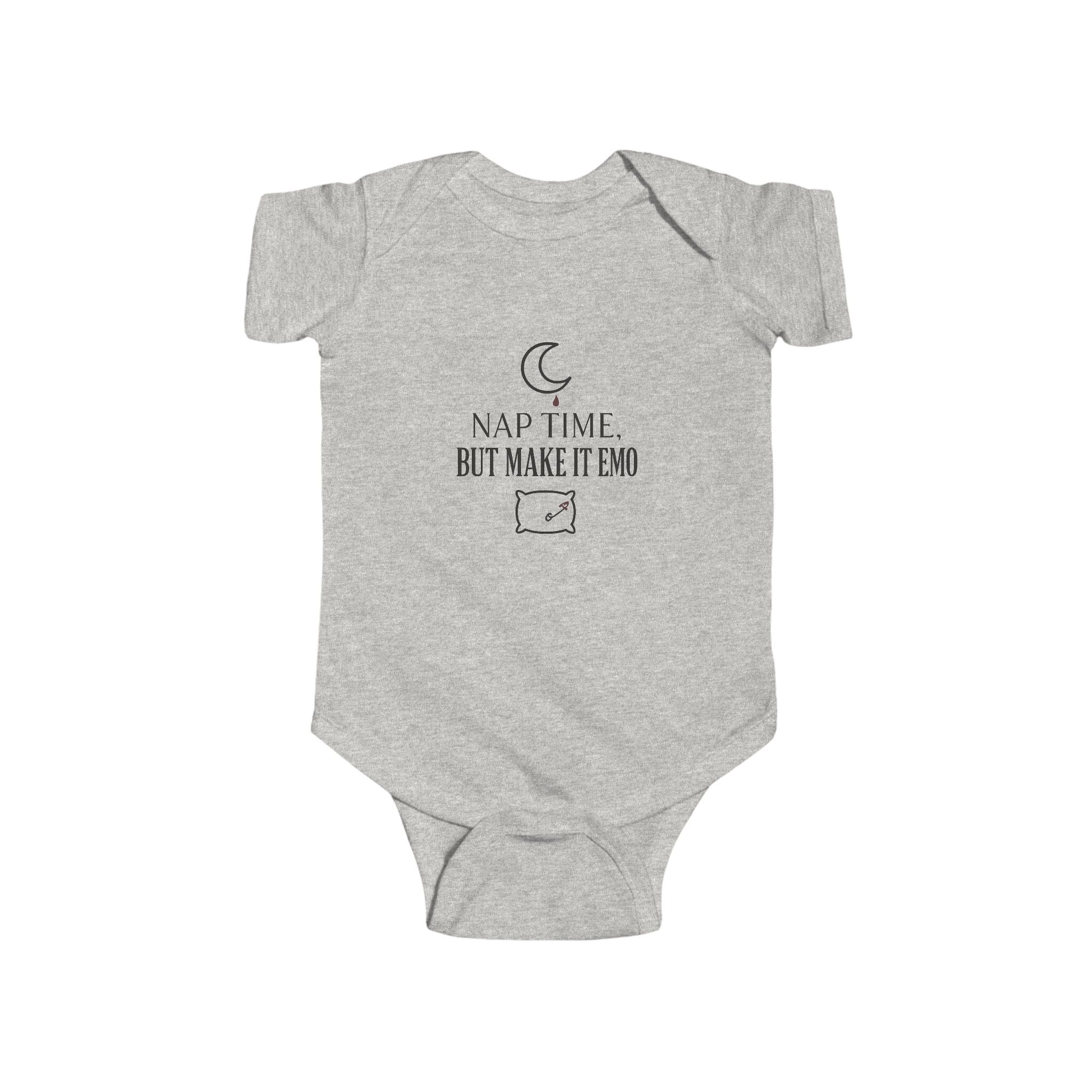 Nap Time but Make It Emo Baby Onesie | Funny Scene Kid Infant Bodysuit | Millennial Parent Gift