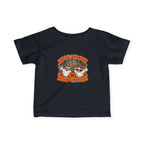Here for the Boos & Bottles Infant Tee | Funny Halloween Party Baby Shirt