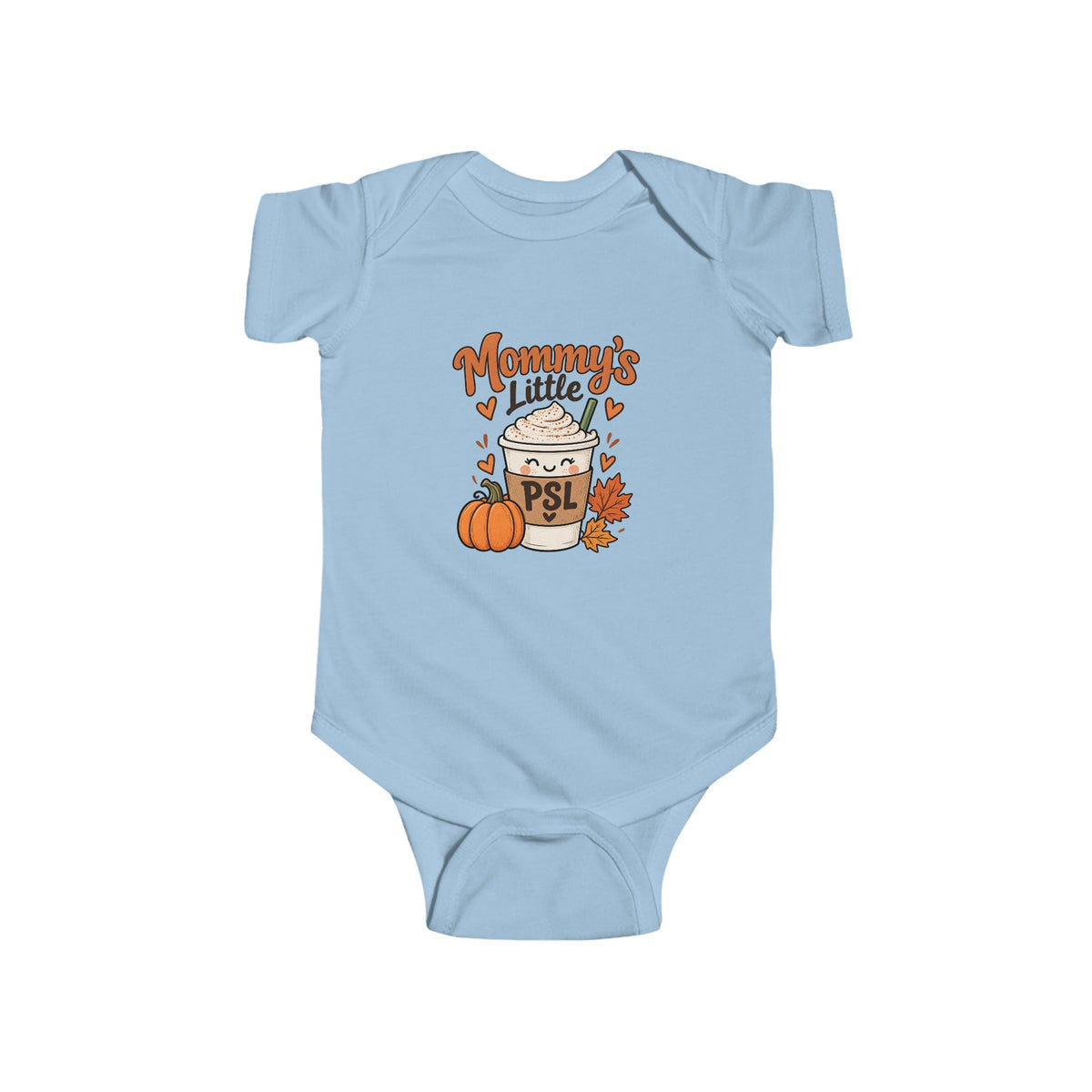 Mommys Little PSL Infant Bodysuit | Pumpkin Latte Baby Onesie, Fall Pumpkin Design