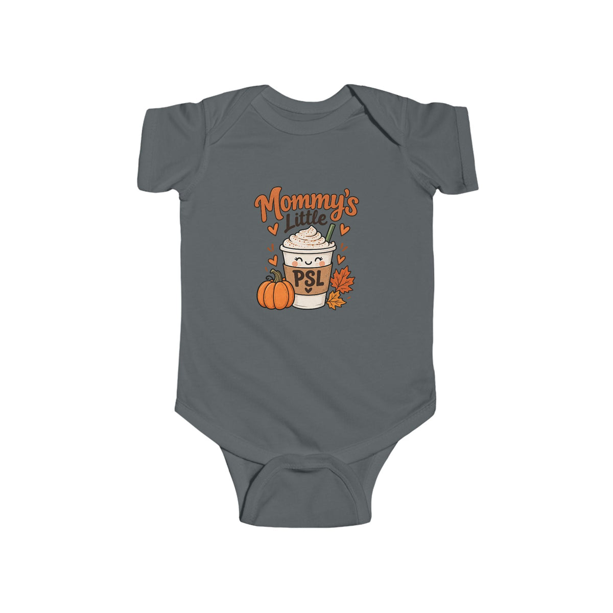 Mommys Little PSL Infant Bodysuit | Pumpkin Latte Baby Onesie, Fall Pumpkin Design