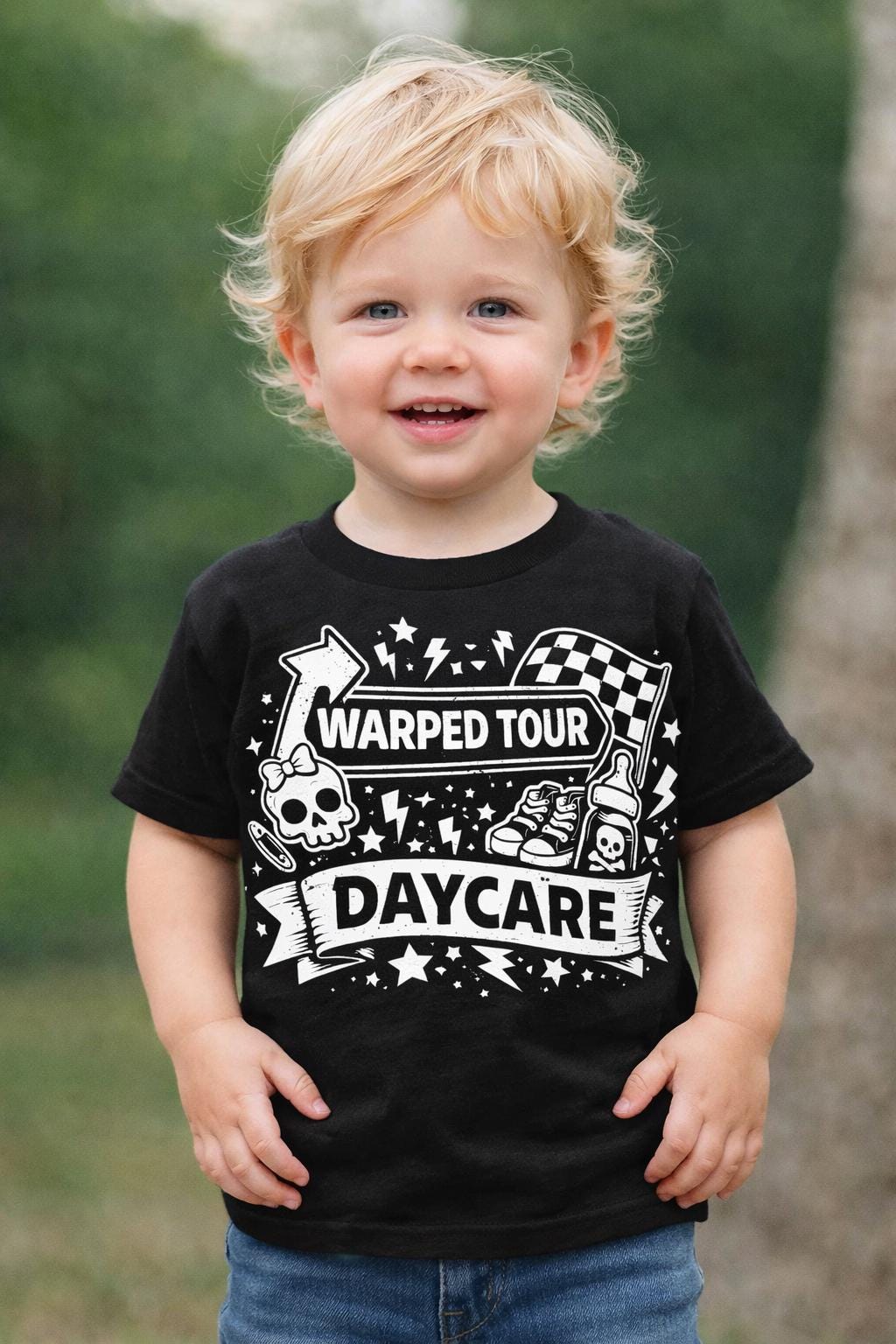 Warped Tour Daycare Toddler Tee | Emo Pop Punk Baby Gift