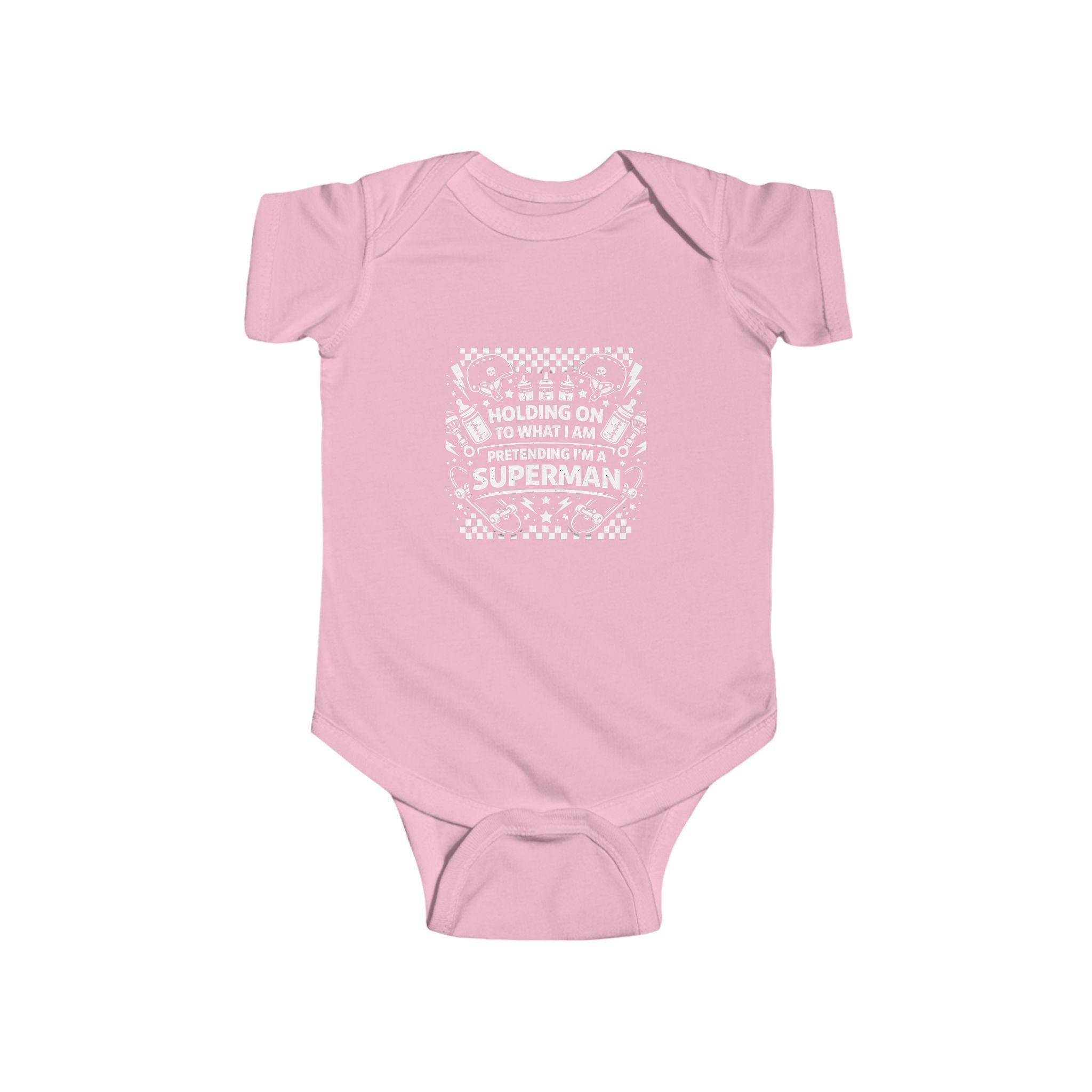 Pretending Im Superman Baby Onesie | Skater Inspired Skater Baby Gift for Millennial Parents