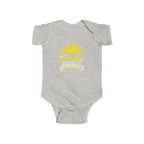 Amber Is the Color of My Energy Baby Onesie | 90s Reggae Ska Inspired