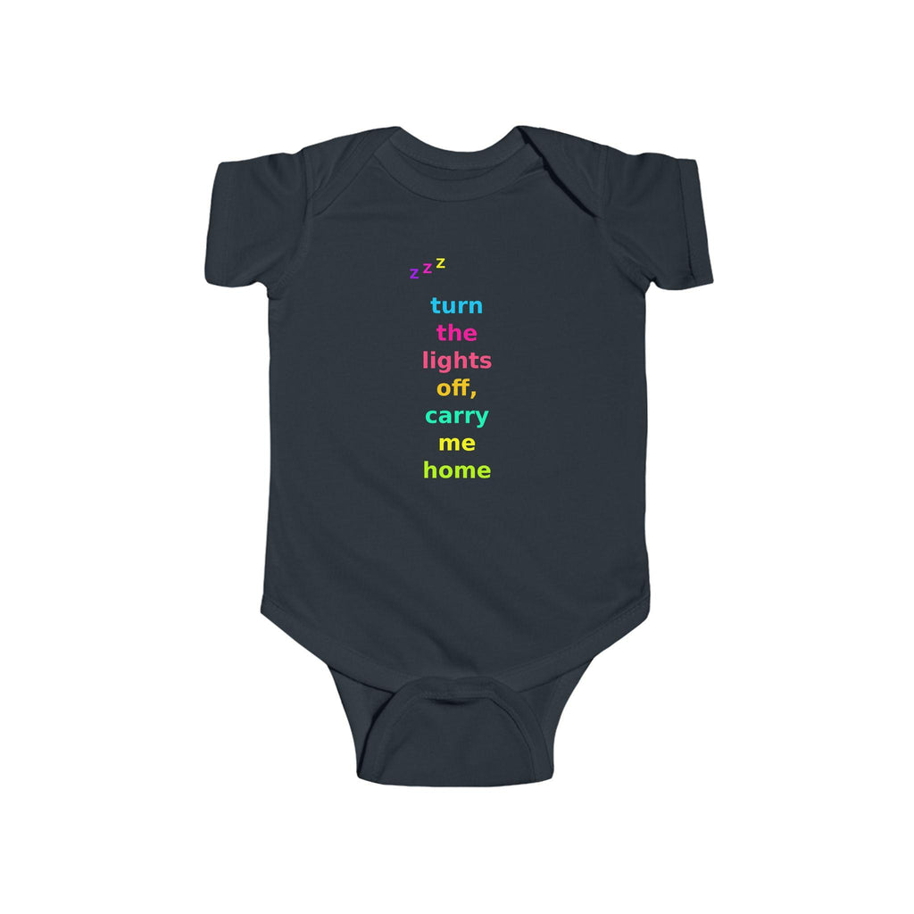 Turn Lights Off Carry Me Home Baby Onesie | Emo Pop Punk Infant Bodysuit