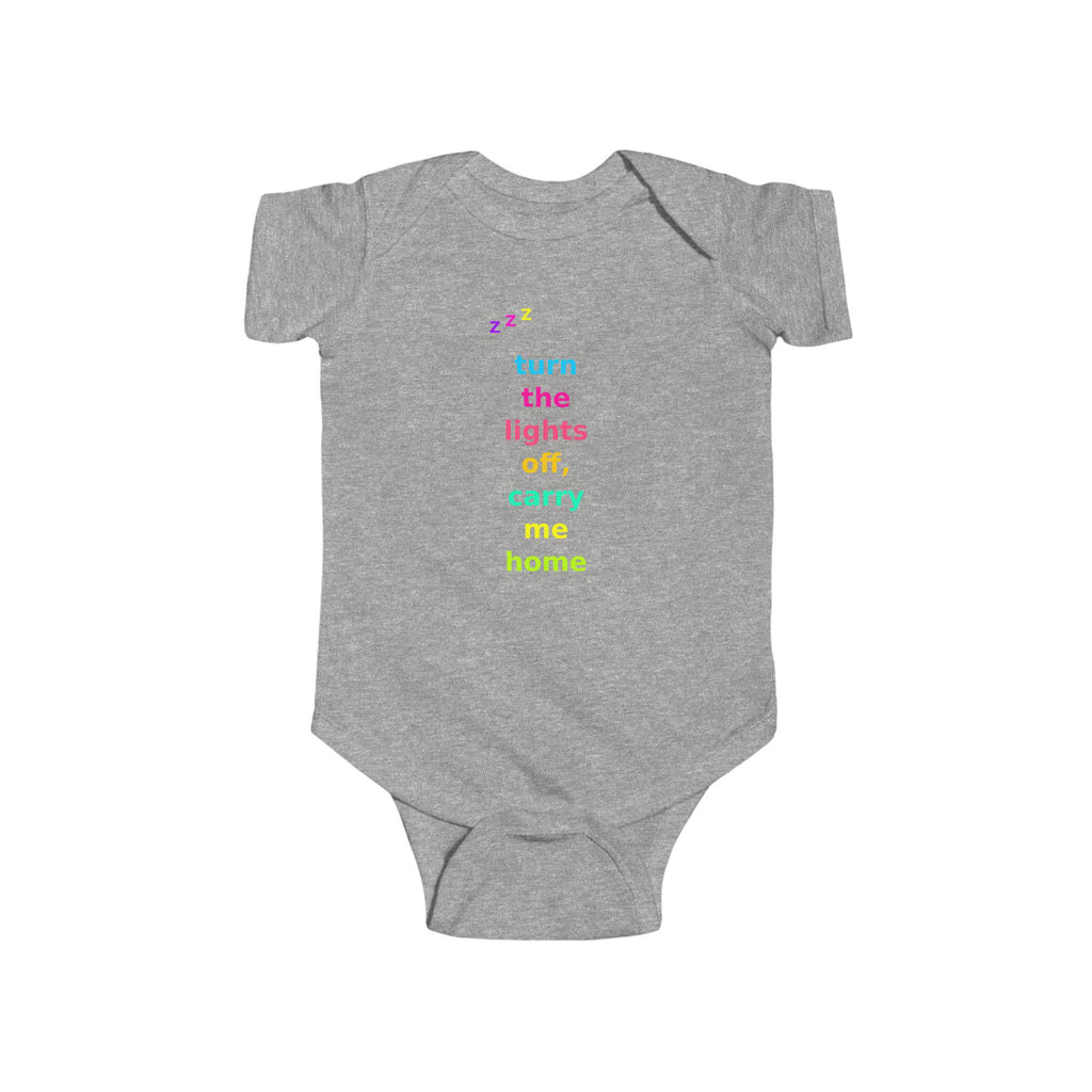 Turn Lights Off Carry Me Home Baby Onesie | Emo Pop Punk Infant Bodysuit
