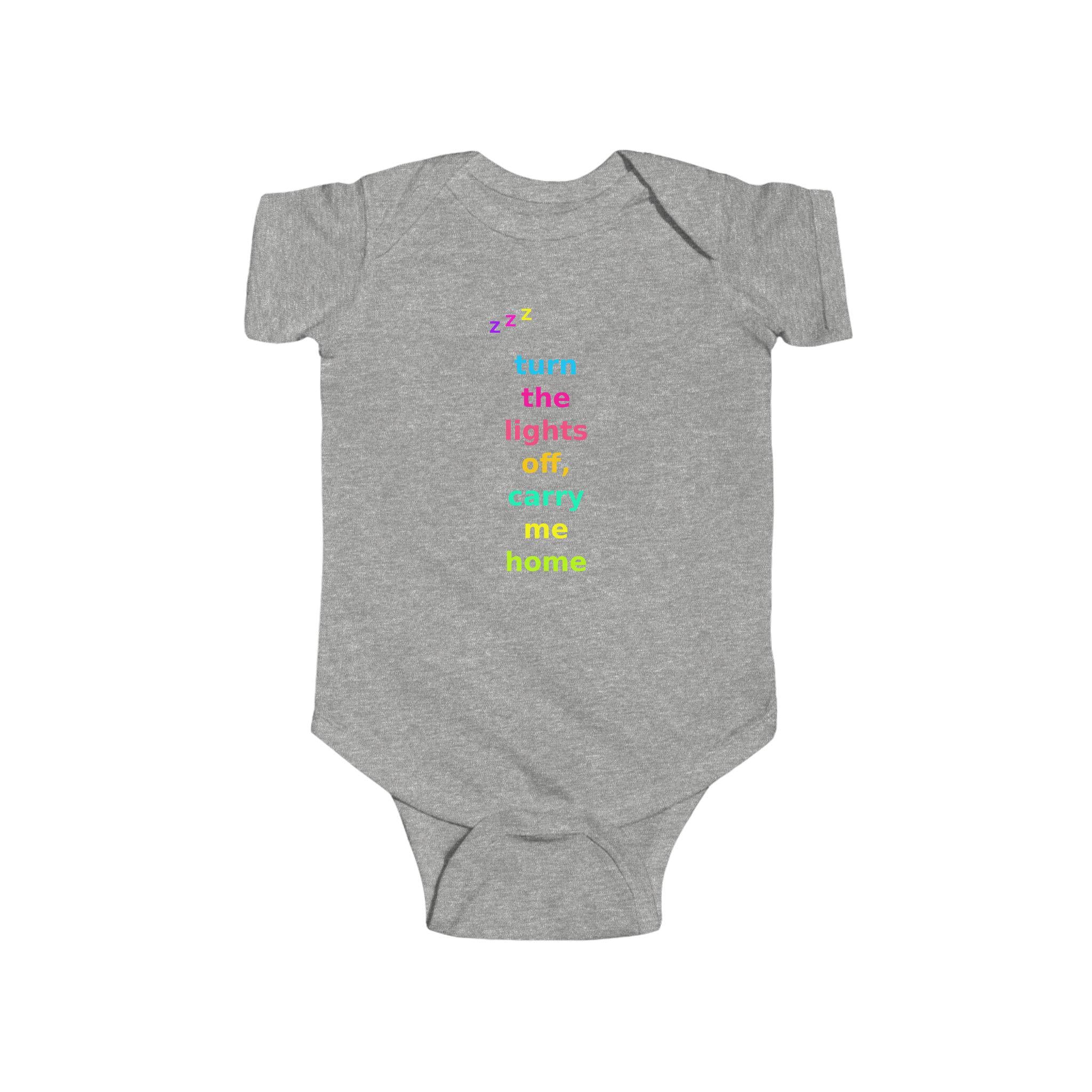 Turn Lights Off Carry Me Home Baby Onesie | Emo Pop Punk Infant Bodysuit