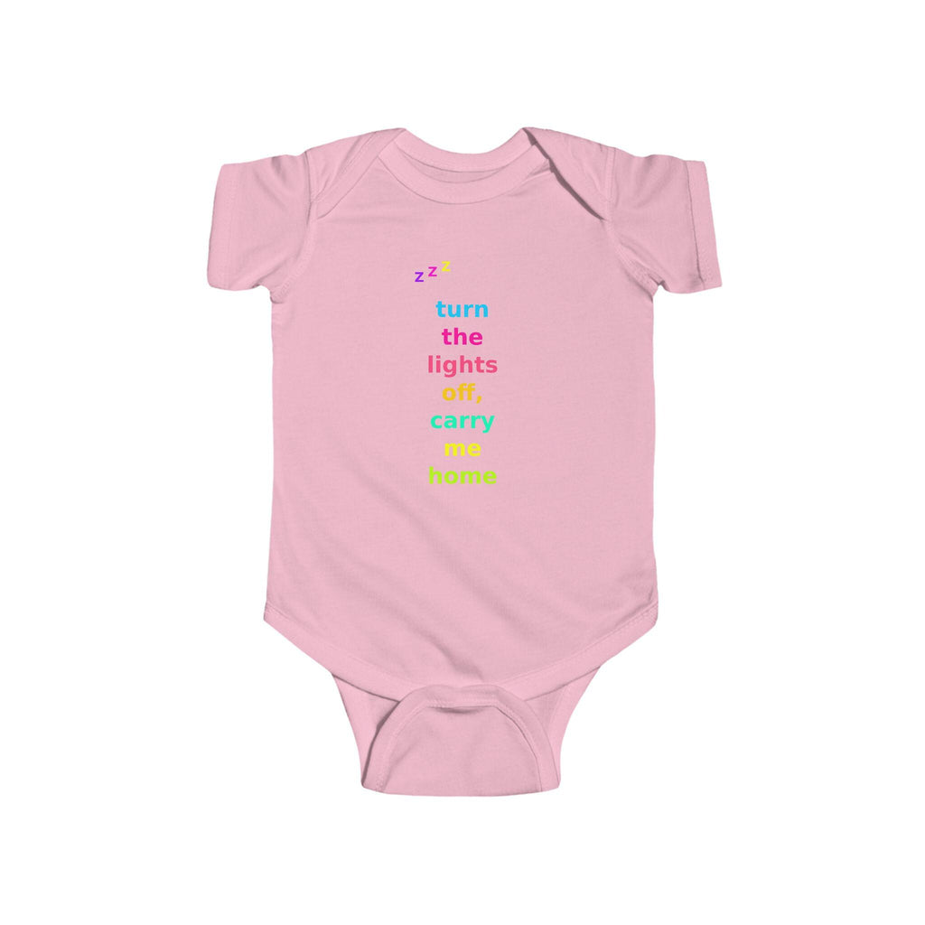 Turn Lights Off Carry Me Home Baby Onesie | Emo Pop Punk Infant Bodysuit