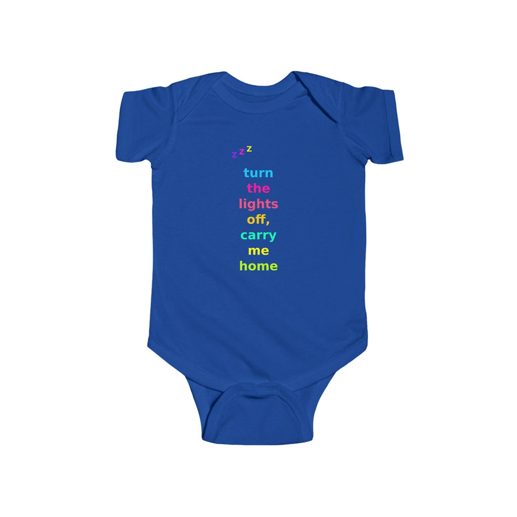 Turn Lights Off Carry Me Home Baby Onesie | Emo Pop Punk Infant Bodysuit