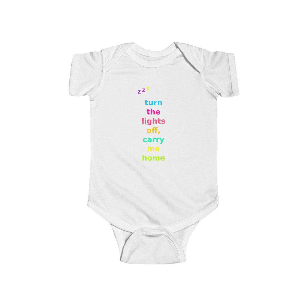 Turn Lights Off Carry Me Home Baby Onesie | Emo Pop Punk Infant Bodysuit