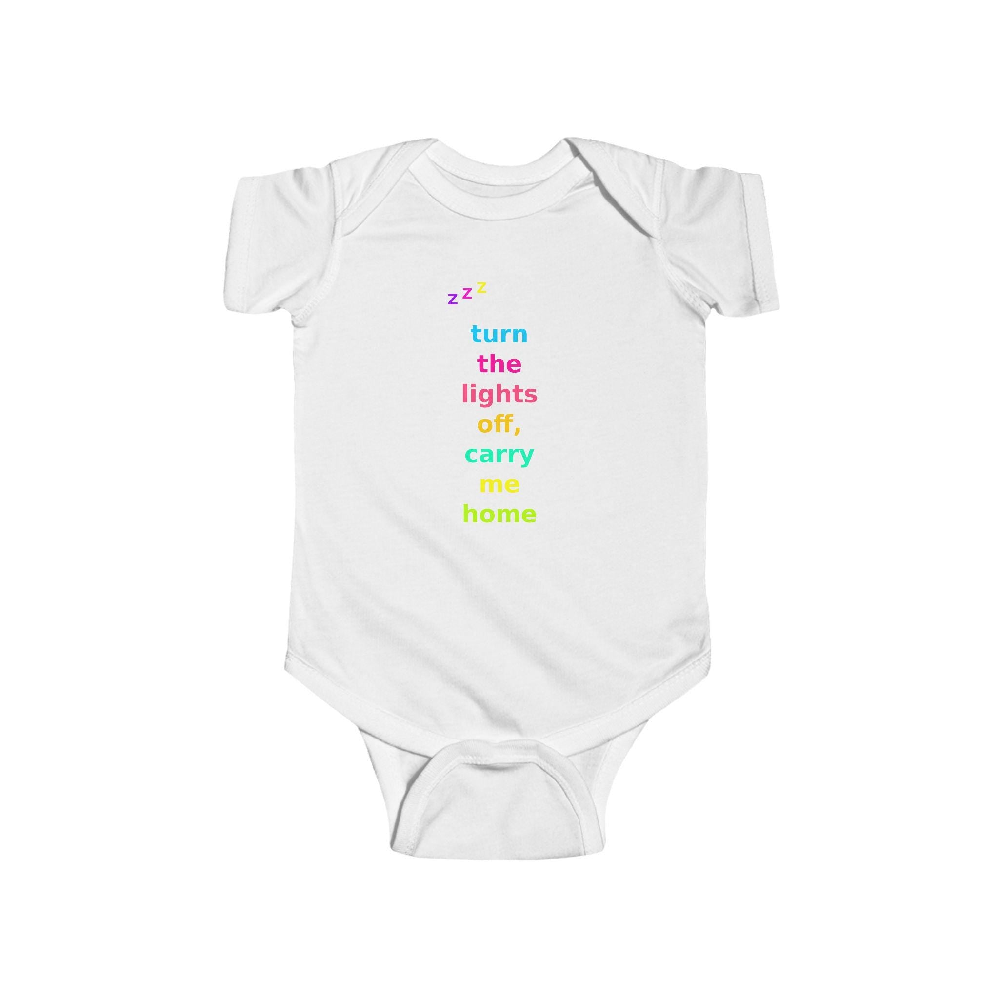 Turn Lights Off Carry Me Home Baby Onesie | Emo Pop Punk Infant Bodysuit