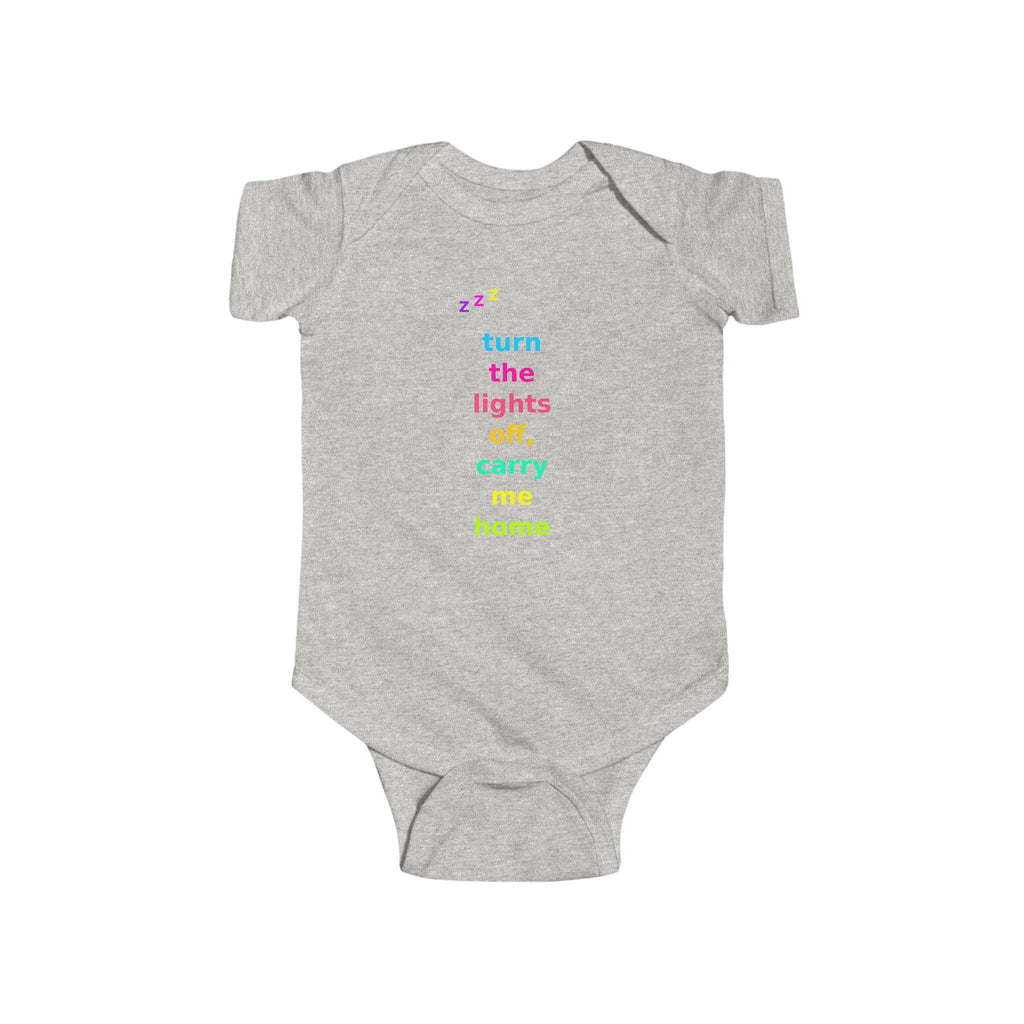 Turn Lights Off Carry Me Home Baby Onesie | Emo Pop Punk Infant Bodysuit
