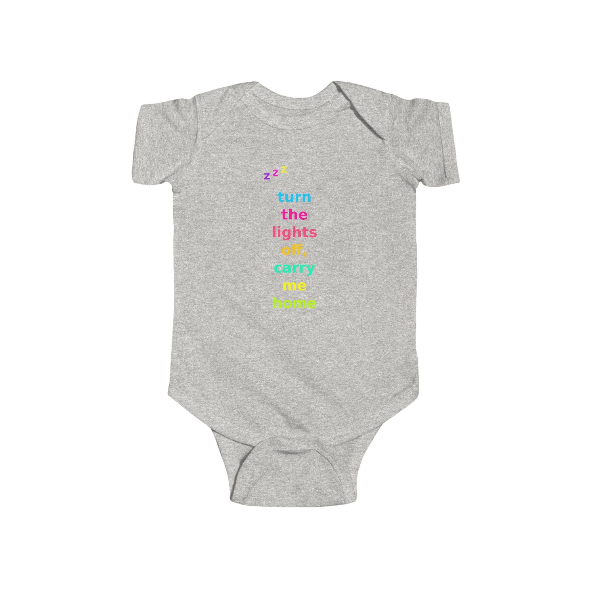 Turn Lights Off Carry Me Home Baby Onesie | Emo Pop Punk Infant Bodysuit