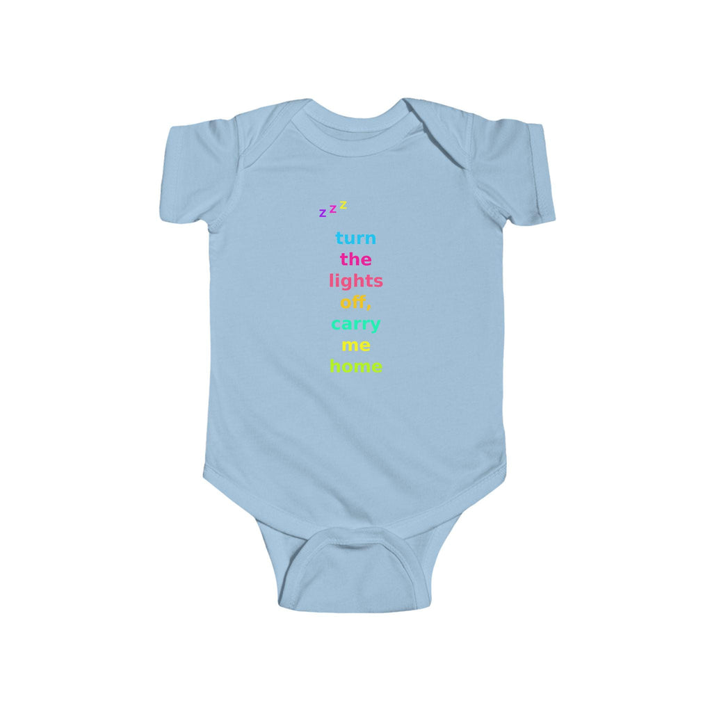 Turn Lights Off Carry Me Home Baby Onesie | Emo Pop Punk Infant Bodysuit