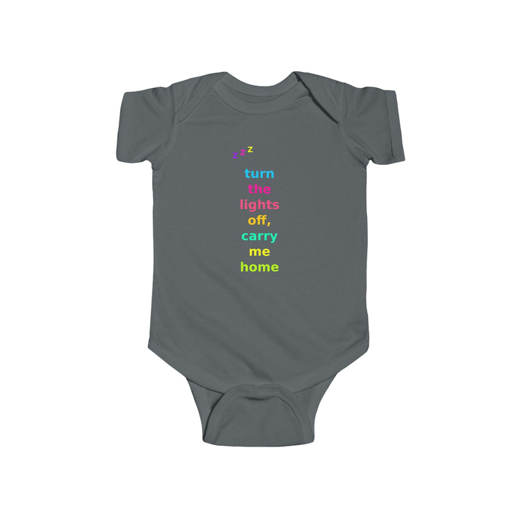 Turn Lights Off Carry Me Home Baby Onesie | Emo Pop Punk Infant Bodysuit