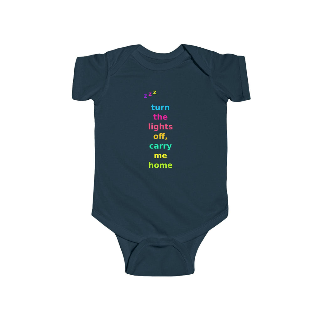 Turn Lights Off Carry Me Home Baby Onesie | Emo Pop Punk Infant Bodysuit