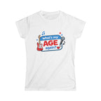 What's My Age Again? Tee | Guitar Microphone Music Lyrics Shirt